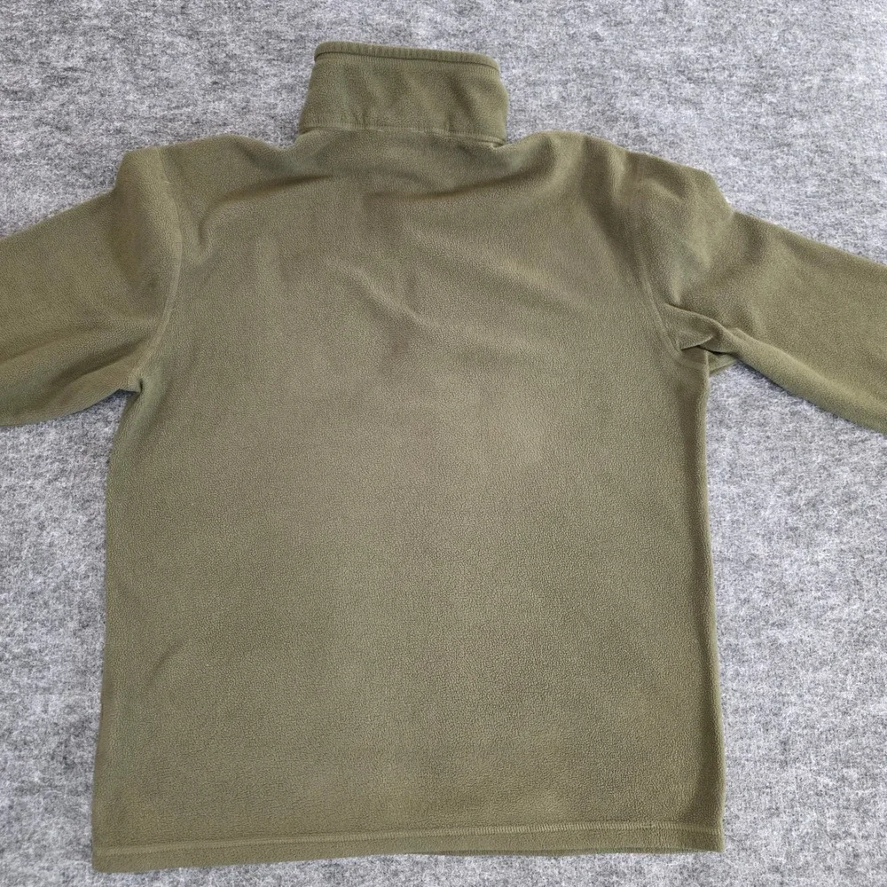 The‎ North Face Pullover Mens Medium Green Fleece 1/4 Zip Polartec Casual Jacket